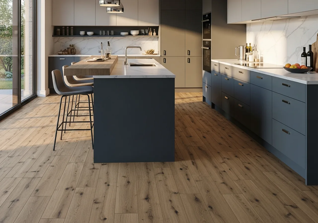 Luxury vinyl tile LVT flooring by GnD Build, London