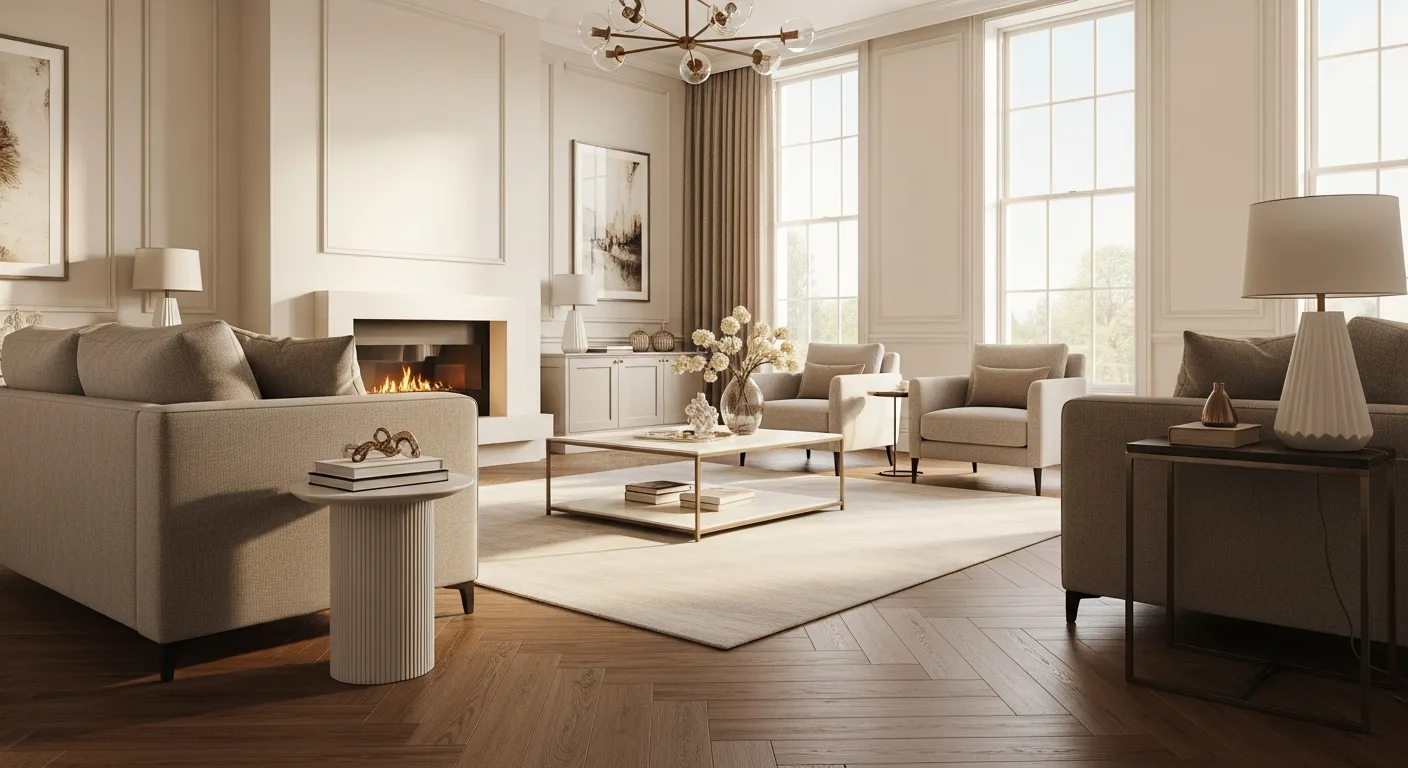 Engineered oak herringbone flooring project