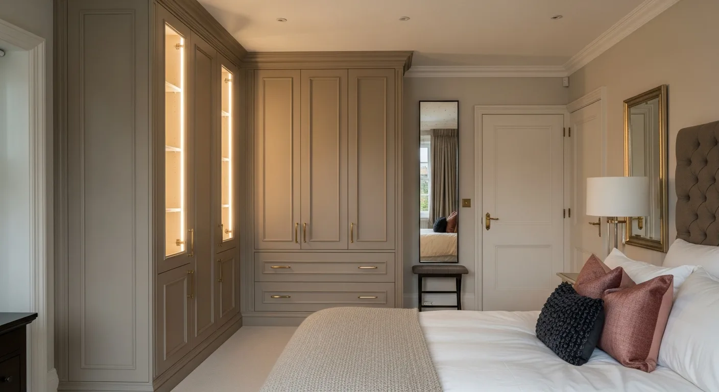 Floor-to-ceiling fitted wardrobes project